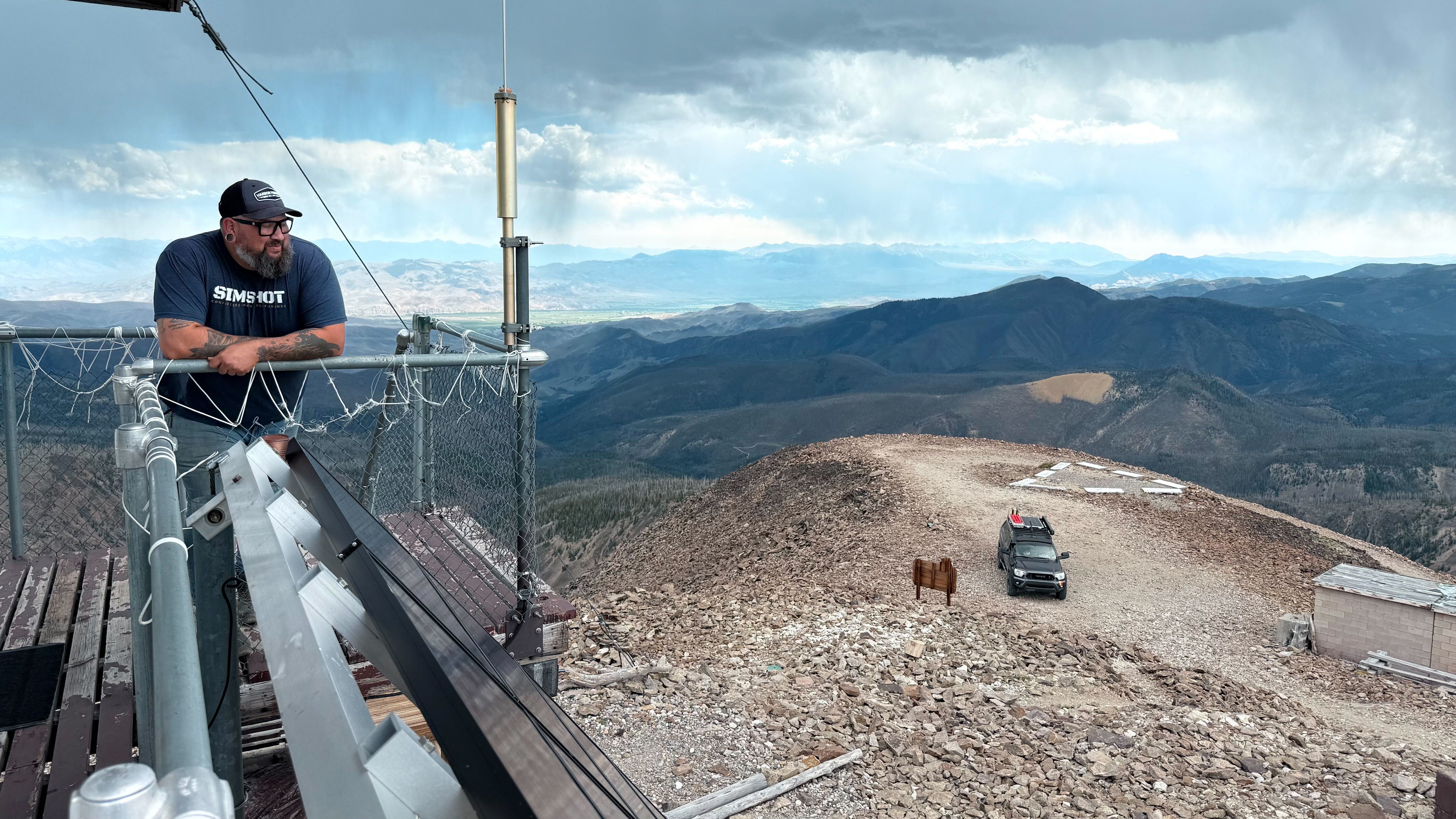 Panoramic image of Idaho mountains and open country